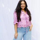 Intricately Defined Tie Top