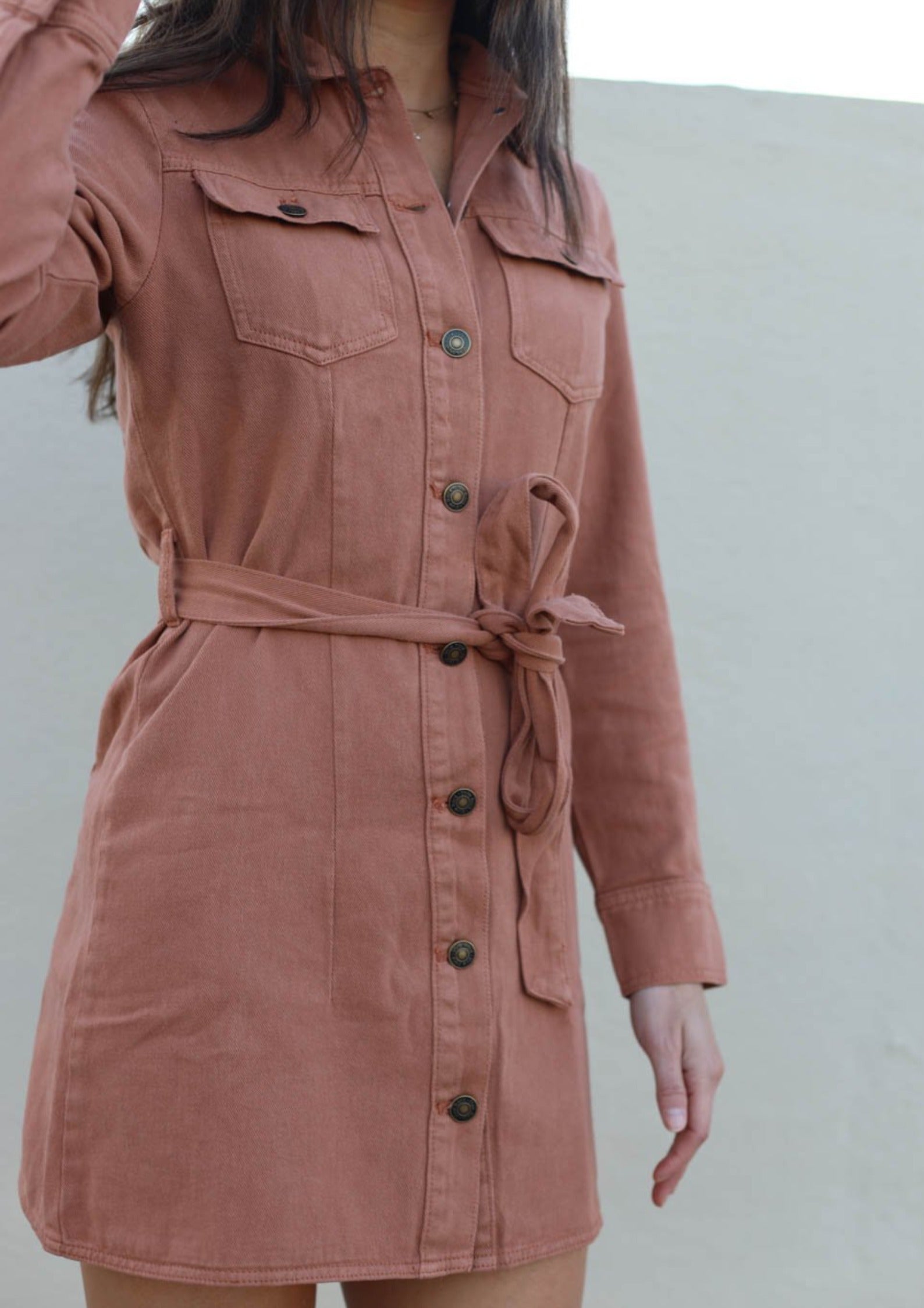 Go To Button Up Dress