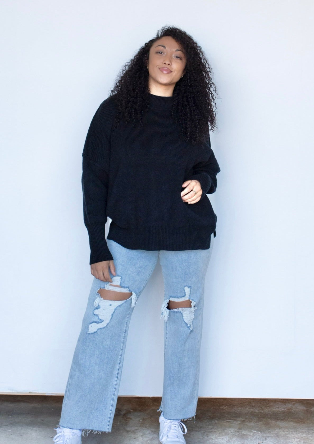 Taken For Granted Sweater Black