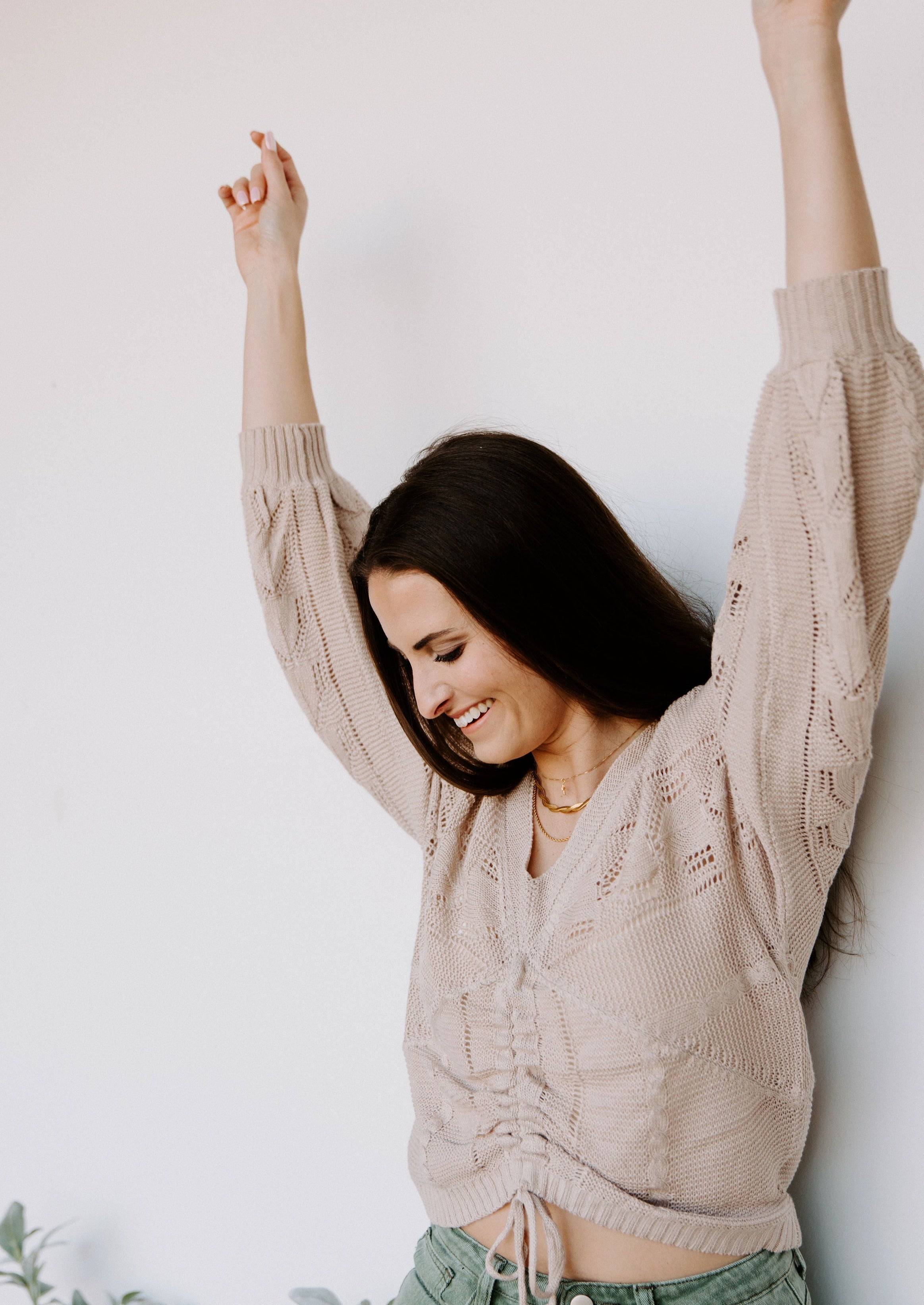 Abril Ruched Sweater